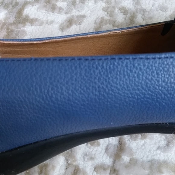 Comfort View Martha Faux Pebble Leather Horsebit Flats Shoes - Picture 6 of 13